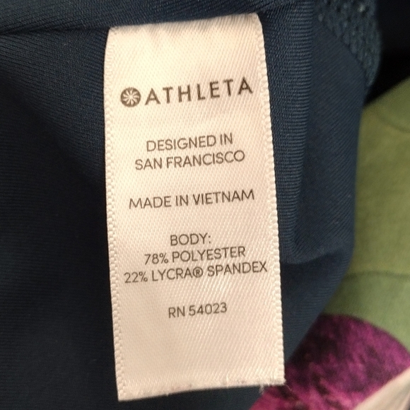 Athleta Women's Leaf Print Active Running Athletic Cropped Leggings - Picture 14 of 15